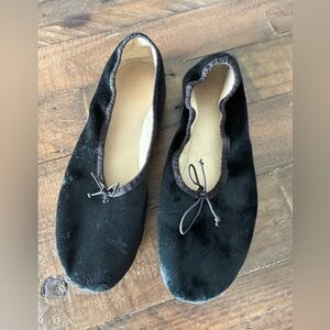 The Row Black Calf Hair Ballet Flats Size 38